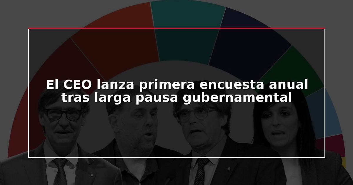 El CEO lanza primera encuesta anual tras larga pausa gubernamental
