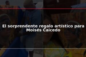 El sorprendente regalo artístico para Moisés Caicedo