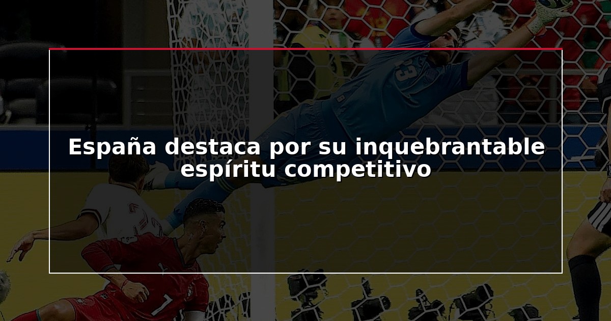 España destaca por su inquebrantable espíritu competitivo