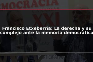 Francisco Etxeberria: La derecha y su complejo ante la memoria democrática