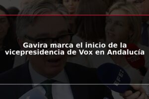 Gavira marca el inicio de la vicepresidencia de Vox en Andalucía