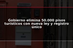 Gobierno elimina 50.000 pisos turísticos con nueva ley y registro único