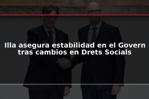 Illa asegura estabilidad en el Govern tras cambios en Drets Socials