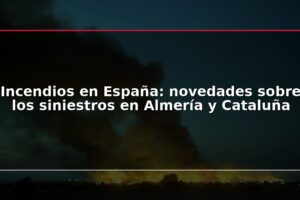 Incendios en España: novedades sobre los siniestros en Almería y Cataluña