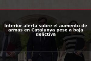 Interior alerta sobre el aumento de armas en Catalunya pese a baja delictiva