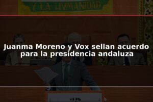 Juanma Moreno y Vox sellan acuerdo para la presidencia andaluza