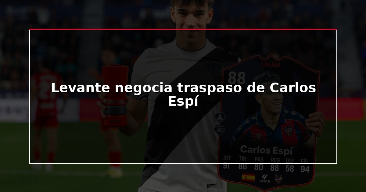 Levante negocia traspaso de Carlos Espí