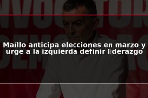 Maíllo anticipa elecciones en marzo y urge a la izquierda definir liderazgo