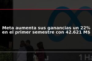 Meta aumenta sus ganancias un 22% en el primer semestre con 42.621 M$
