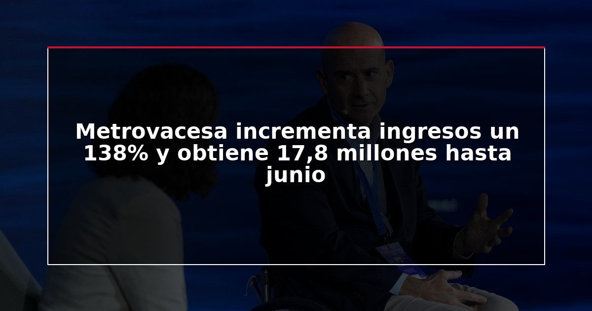 Metrovacesa incrementa ingresos un 138% y obtiene 17,8 millones hasta junio