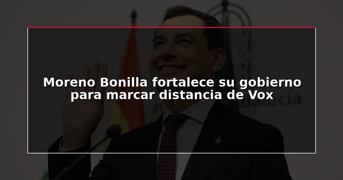 Moreno Bonilla fortalece su gobierno para marcar distancia de Vox