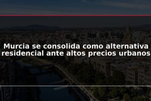Murcia se consolida como alternativa residencial ante altos precios urbanos