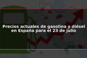 Precios actuales de gasolina y diésel en España para el 23 de julio