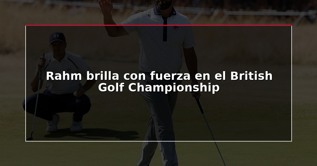 Rahm brilla con fuerza en el British Golf Championship