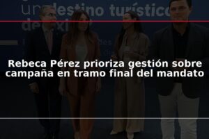 Rebeca Pérez prioriza gestión sobre campaña en tramo final del mandato