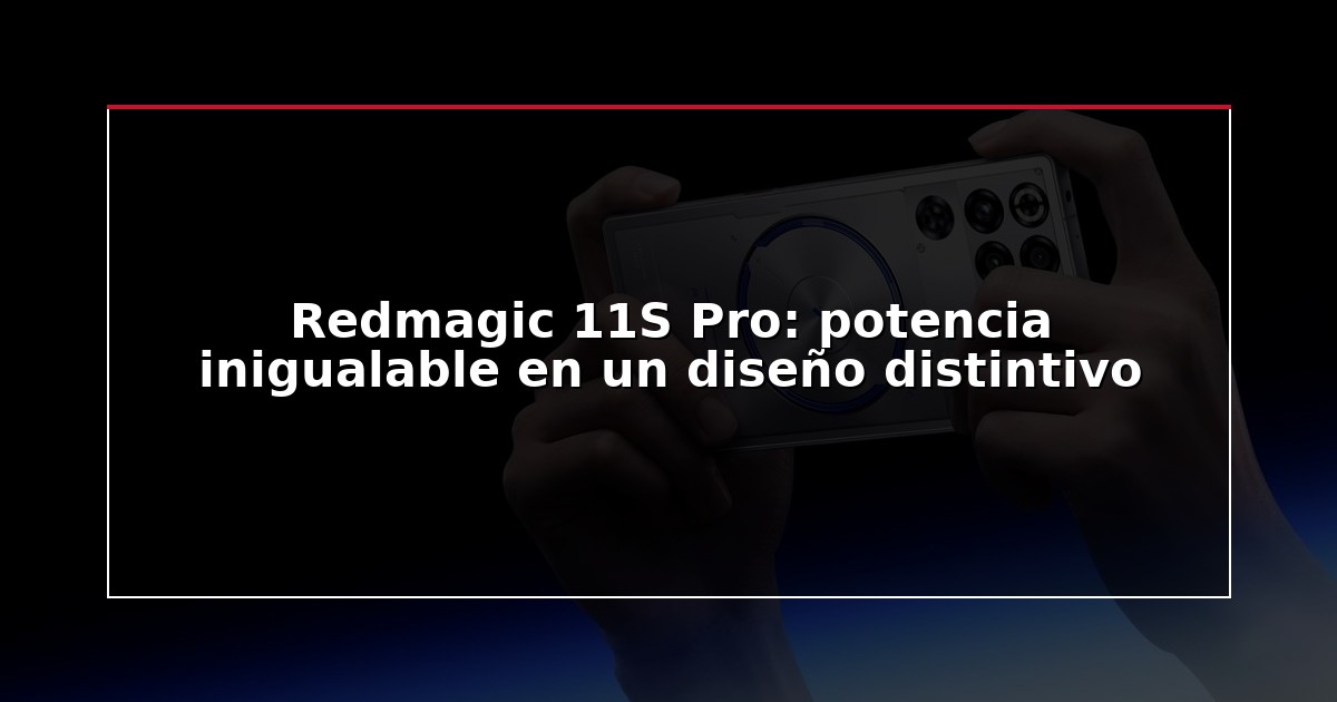 Redmagic 11S Pro: potencia inigualable en un diseño distintivo