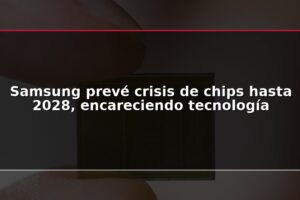 Samsung prevé crisis de chips hasta 2028, encareciendo tecnología