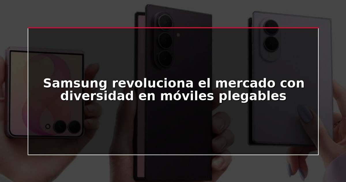 Samsung revoluciona el mercado con diversidad en móviles plegables