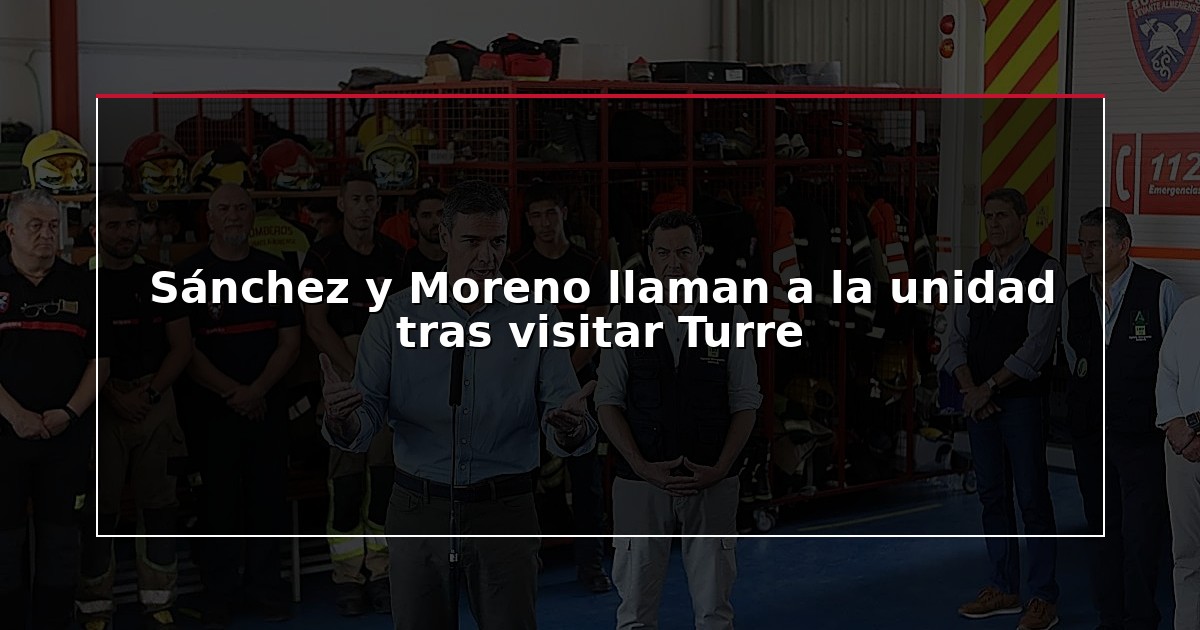 Sánchez y Moreno llaman a la unidad tras visitar Turre