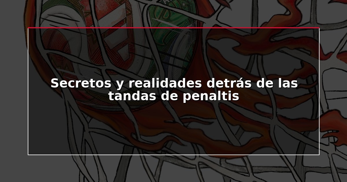 Secretos y realidades detrás de las tandas de penaltis