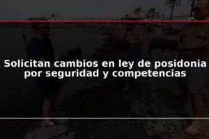Solicitan cambios en ley de posidonia por seguridad y competencias