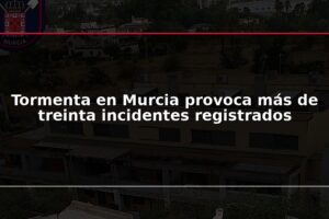 Tormenta en Murcia provoca más de treinta incidentes registrados
