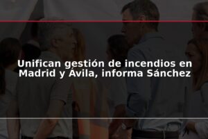 Unifican gestión de incendios en Madrid y Ávila, informa Sánchez