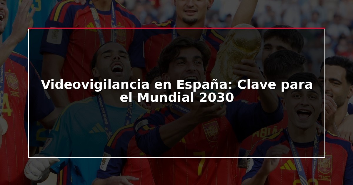 Videovigilancia en España: Clave para el Mundial 2030