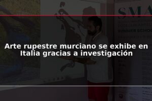 Arte rupestre murciano se exhibe en Italia gracias a investigación