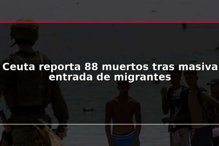 Ceuta reporta 88 muertos tras masiva entrada de migrantes