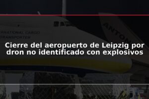 Cierre del aeropuerto de Leipzig por dron no identificado con explosivos