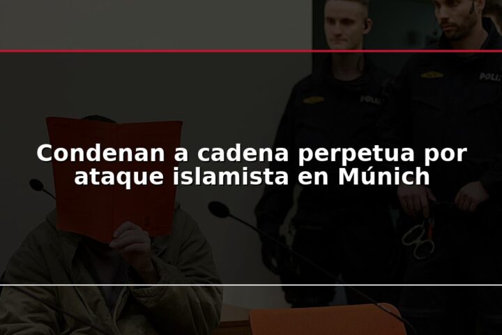 Condenan a cadena perpetua por ataque islamista en Múnich