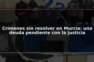 Crímenes sin resolver en Murcia: una deuda pendiente con la justicia