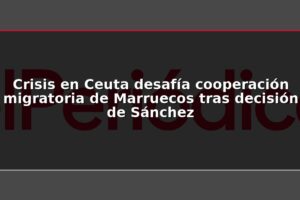 Crisis en Ceuta desafía cooperación migratoria de Marruecos tras decisión de Sánchez