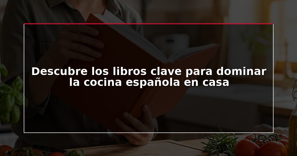 Descubre los libros clave para dominar la cocina española en casa