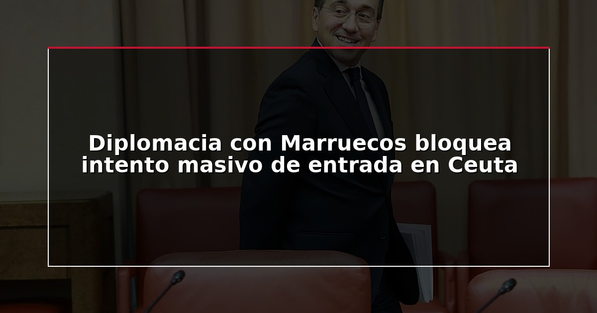 Diplomacia con Marruecos bloquea intento masivo de entrada en Ceuta
