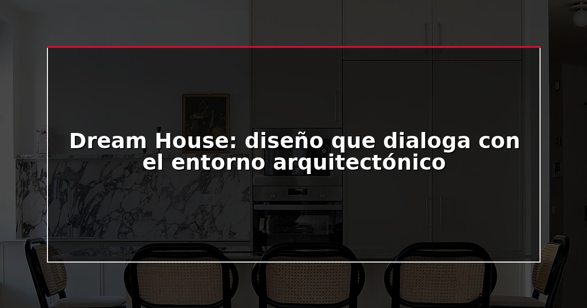 Dream House: diseño que dialoga con el entorno arquitectónico