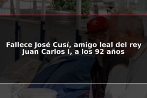 Fallece José Cusí, amigo leal del rey Juan Carlos I, a los 92 años
