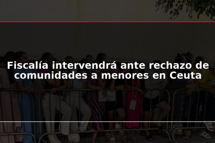 Fiscalía intervendrá ante rechazo de comunidades a menores en Ceuta