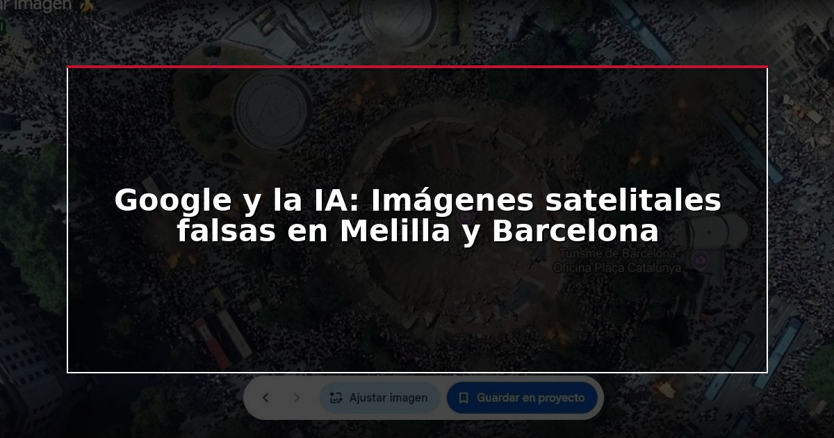 Google y la IA: Imágenes satelitales falsas en Melilla y Barcelona