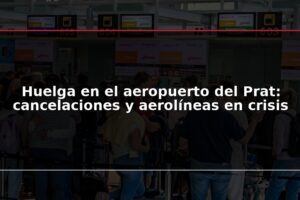 Huelga en el aeropuerto del Prat: cancelaciones y aerolíneas en crisis