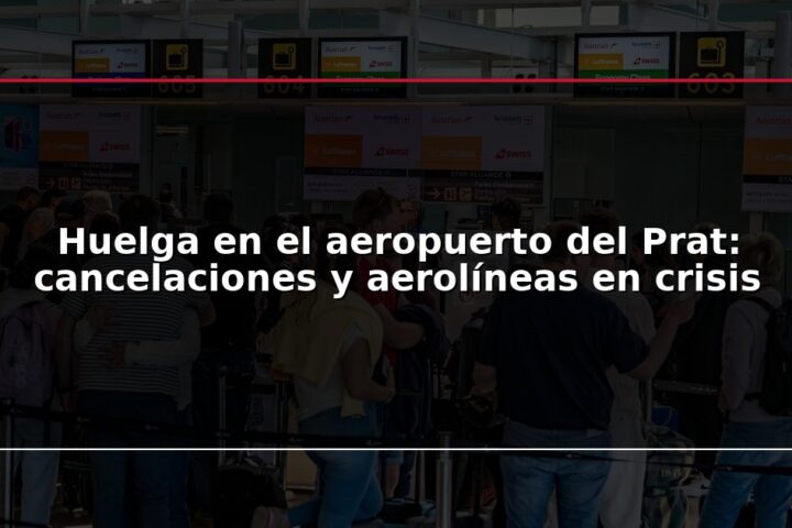 Huelga en el aeropuerto del Prat: cancelaciones y aerolíneas en crisis