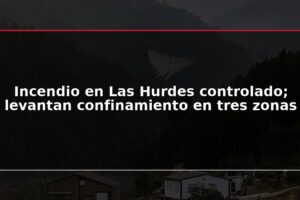 Incendio en Las Hurdes controlado; levantan confinamiento en tres zonas