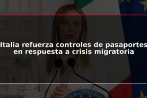 Italia refuerza controles de pasaportes en respuesta a crisis migratoria