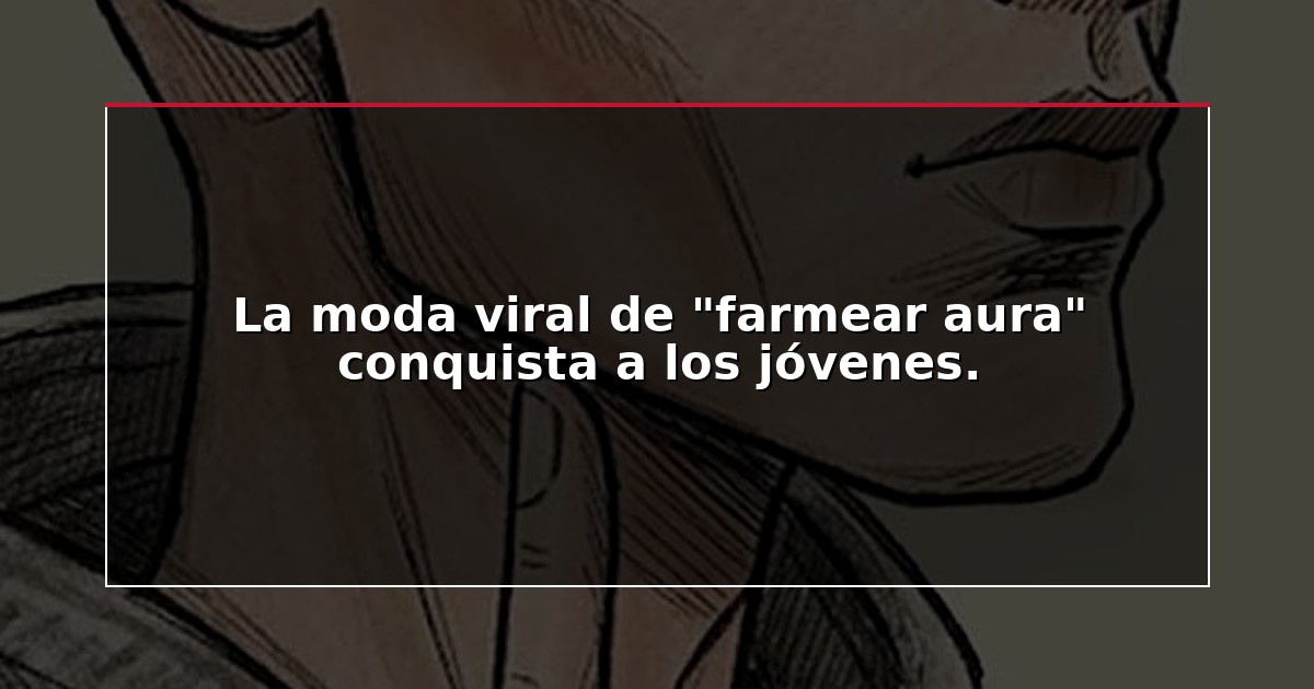 La moda viral de “farmear aura” conquista a los jóvenes.
