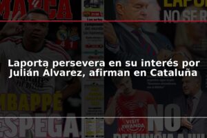 Laporta persevera en su interés por Julián Álvarez, afirman en Cataluña