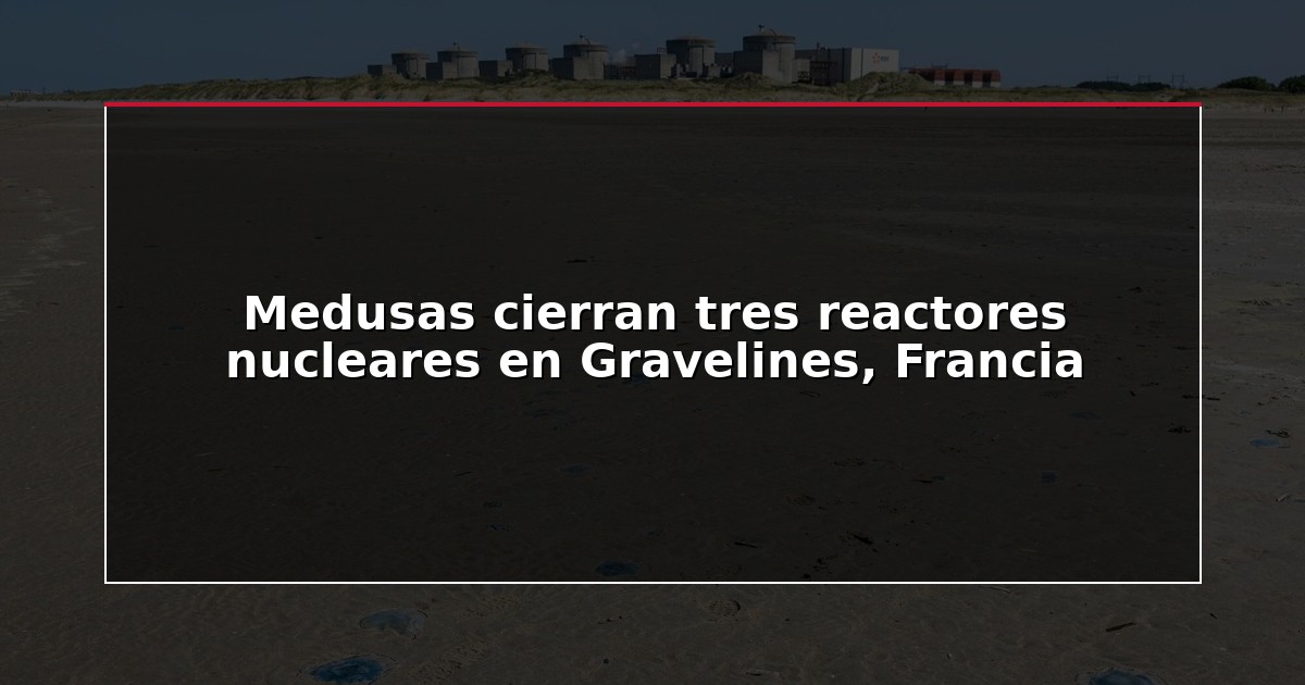Medusas cierran tres reactores nucleares en Gravelines, Francia