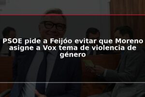PSOE pide a Feijóo evitar que Moreno asigne a Vox tema de violencia de género