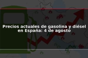 Precios actuales de gasolina y diésel en España: 4 de agosto