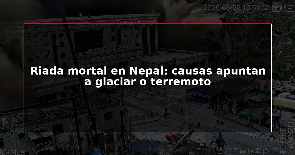 Riada mortal en Nepal: causas apuntan a glaciar o terremoto